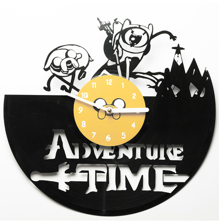 Вініловий годинник "Adventure time"