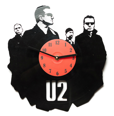 Виниловые часы «U2»