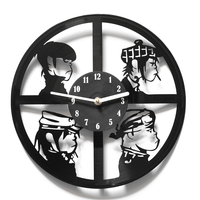 Вініловий годинник "Gorillaz"