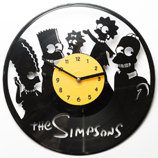 Виниловые часы "The Simpsons"