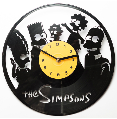 Виниловые часы «The Simpsons»