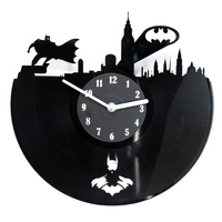 Вініловий годинник "Batman in the city"