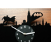 Виниловые часы «Batman in the city»