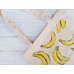 Эко-сумка с акварельным принтом «Бананы»