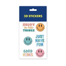 3D-стикеры «Good vibes» купить в интернет-магазине Супер Пуперс