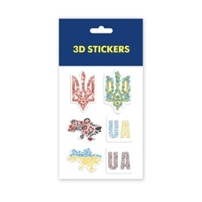 3D-стікери «UA» придбати в інтернет-магазині Супер Пуперс