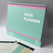 Настольный календарь «Desk Planner», бирюзовый купить в интернет-магазине Супер Пуперс