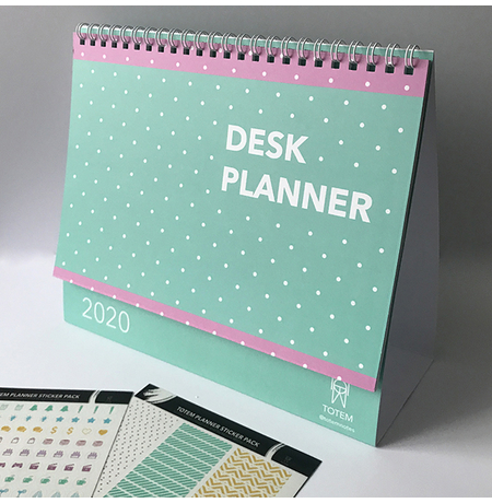 Настольный календарь «Desk Planner», бирюзовый