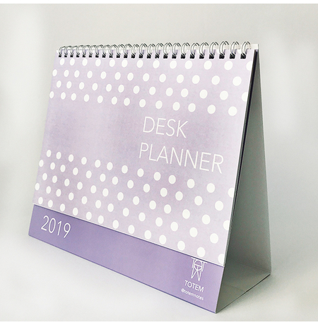 Настольный календарь "Desk Planner", сиреневый