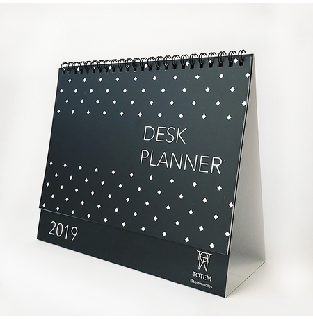 Настільний календар "Desk Planner", чорний