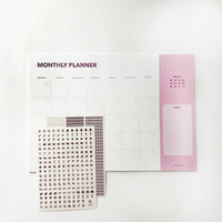 Настольный планер на месяц «Monthly», розовый