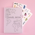 Блокнот Travel book. Планер подорожей, рожевий