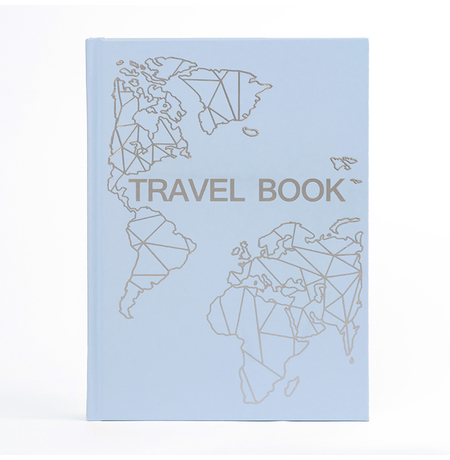 Блокнот Travel book. Планер путешествий, голубой