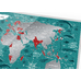 Пластиковая скретч-карта мира Travel Map, Marine