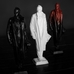 Красно-чёрная гипсовая статуэтка Степана Бандеры