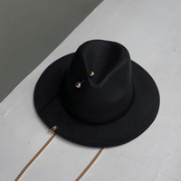 Шляпа-федора, чёрная
