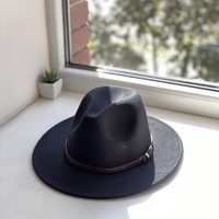Фетровая шляпа ковбойки, черная
