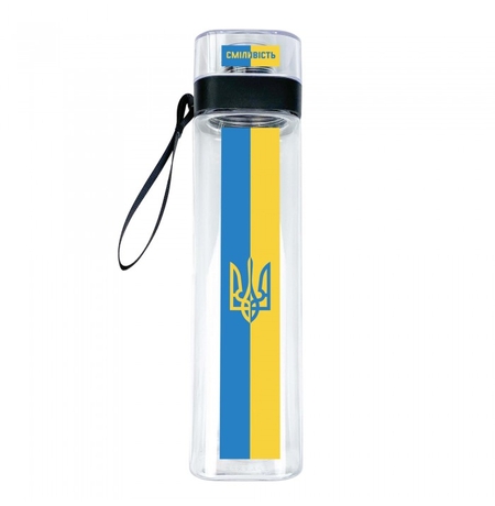 Пляшка для води «Герб синьо-жовтий»
