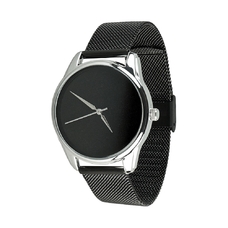 Наручные часы «Минимализм», чёрный металлический ремешок купить в интернет-магазине Супер Пуперс