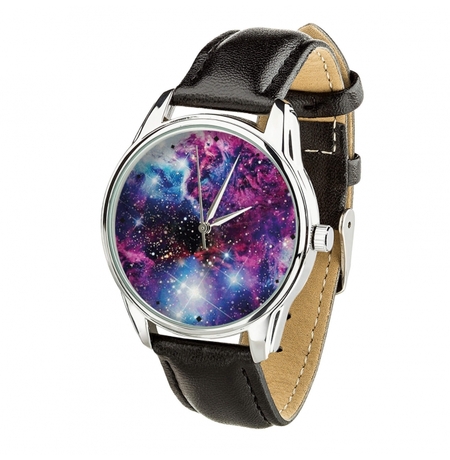 Наручний годинник «Галактика» (+срібний ремінець)
