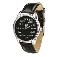 Наручные часы «Математика» (+белый ремешок) купить в интернет-магазине Супер Пуперс