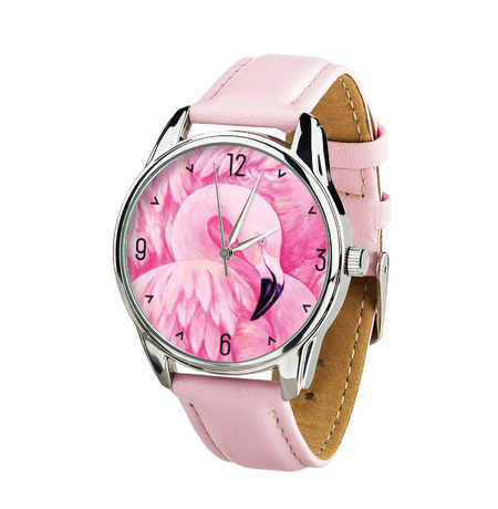 Наручные часы «Фламинго» (+запасной ремешок)