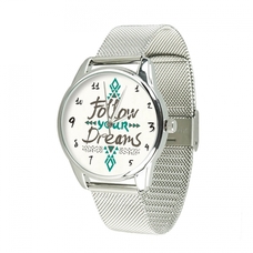 Наручные часы из стали «За своей мечтой» (+ремешок из экокожи) купить в интернет-магазине Супер Пуперс