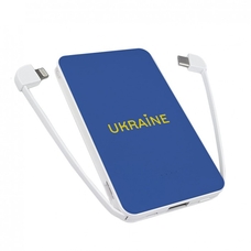 Зовнішній акумулятор PowerBank 5000 mAh «Ukraine» придбати в інтернет-магазині Супер Пуперс