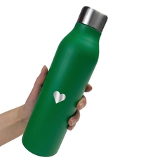 Термос «Сердечко», зелёный купить в интернет-магазине Супер Пуперс