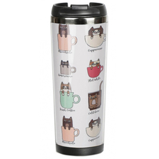 Термочашка «Котяча кава» придбати в інтернет-магазині Супер Пуперс