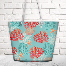 Пляжная сумка «Кораллы» купить в интернет-магазине Супер Пуперс
