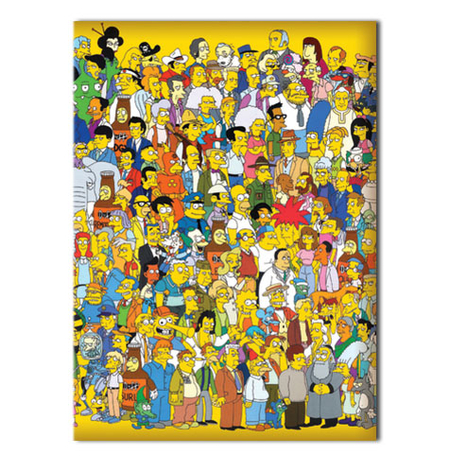 Обложка на паспорт «Все герои Симпсонов»