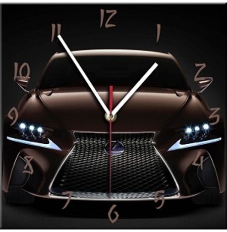 Настенные часы из стекла «Lexus LFA»