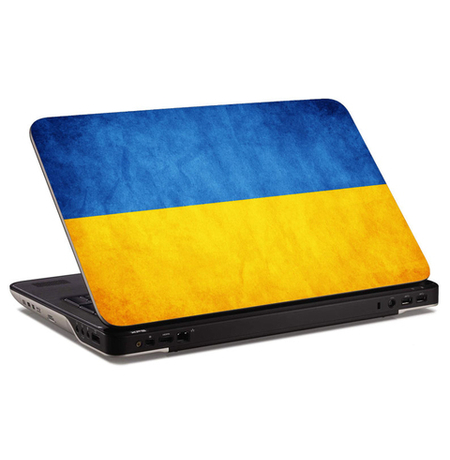 Наклейка на ноутбук «Флаг Украины»