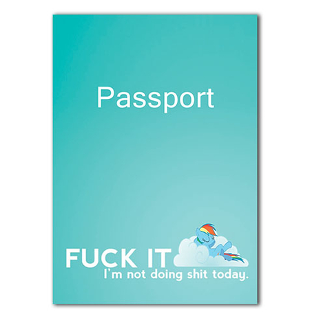 Обложка на паспорт «Fuck it»