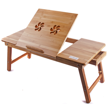 Бамбуковый столик для ноутбука «Double»