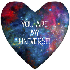Подушка-сердце XXL «Ты - моя Вселенная» купить в интернет-магазине Супер Пуперс