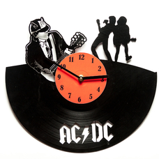 Вініловий годинник "AC/DC" придбати в інтернет-магазині Супер Пуперс