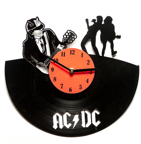 Виниловые часы «AC/DC»