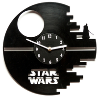 Виниловые часы «Star Wars: Death Star»
