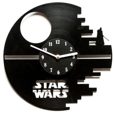 Виниловые часы "Star Wars: Death Star"