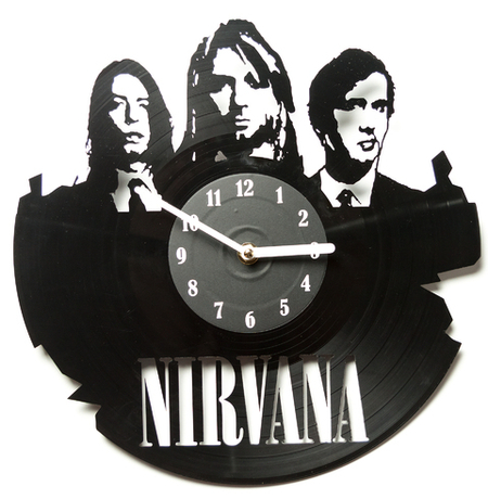 Виниловые часы «Nirvana»