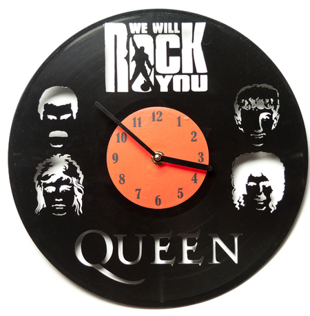 Вініловий годинник "Queen: We will rock you"