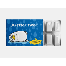 Жвачка «Антистресс» со вкусом мяты купить в интернет-магазине Супер Пуперс