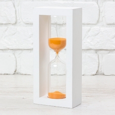 Пісочний годинник «White-Orange» на 30 хвилин придбати в інтернет-магазині Супер Пуперс