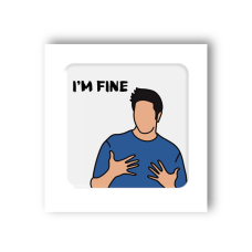 3D-стикер «I`m fine» купить в интернет-магазине Супер Пуперс