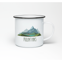 Емальована чашка «Mountains»