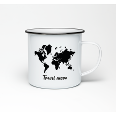 Эмалированная кружка «Travel more» купить в интернет-магазине Супер Пуперс