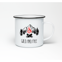 Емальована чашка «Wild and free»