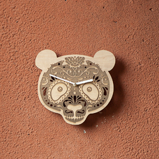 Деревянные часы «Медведь» купить в интернет-магазине Супер Пуперс